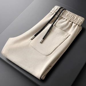 beige pocket fold trackpant