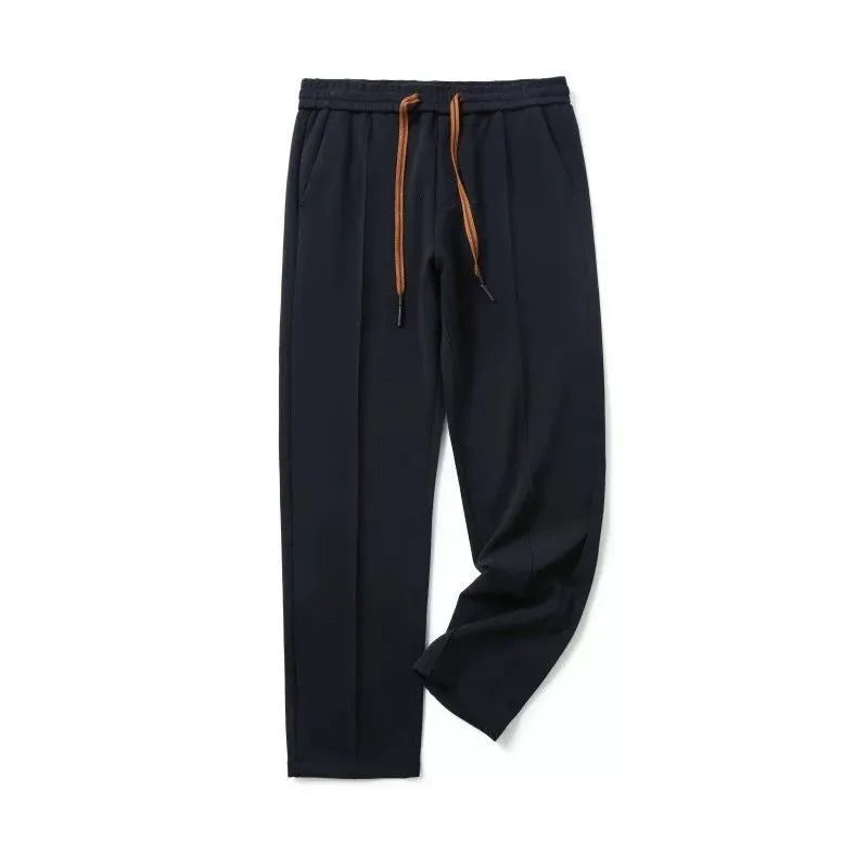 black drawstring trackpant
