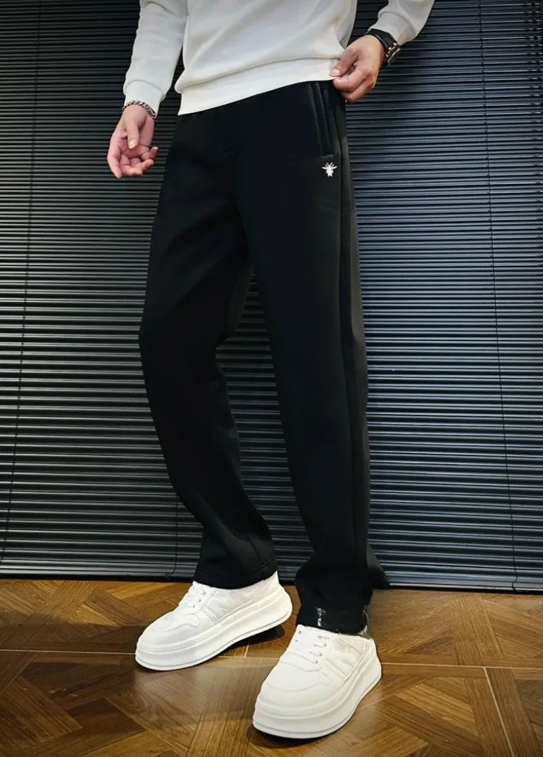 black fit trackpant front