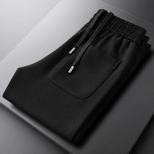black pocket fold trackpant