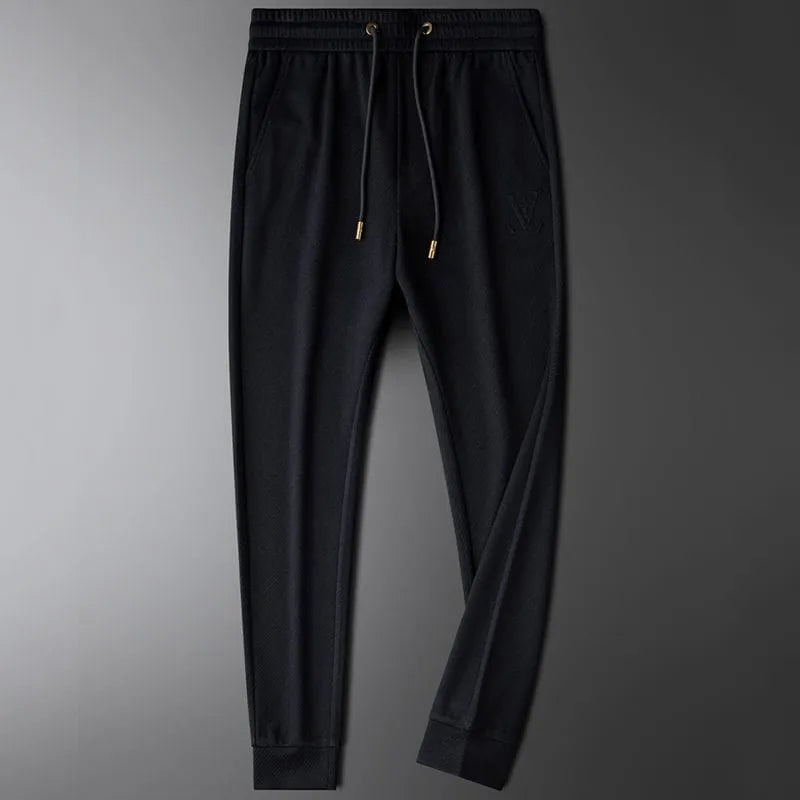 black slim fit trackpant