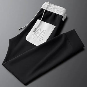 black white pocket trackpant