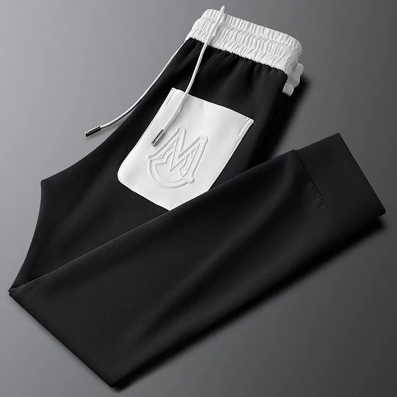 black white pocket trackpant