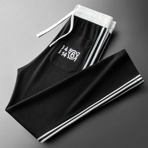 black white stripe trackpant