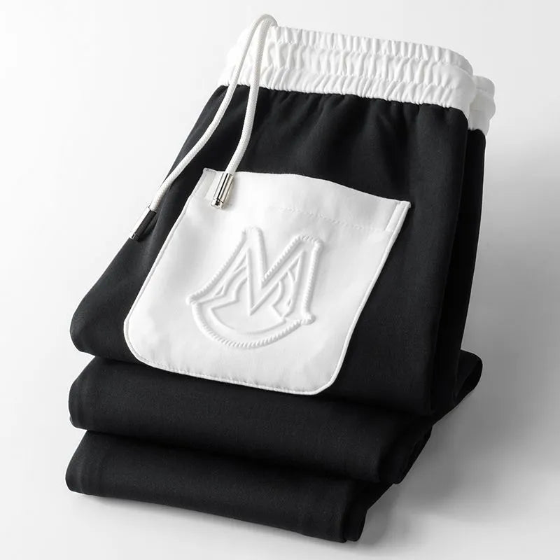 black white trackpant