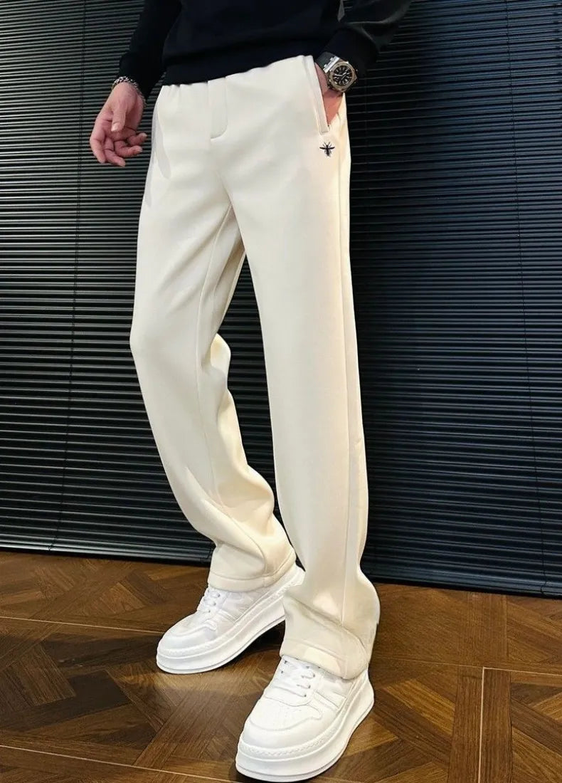 cream casual trackpant side