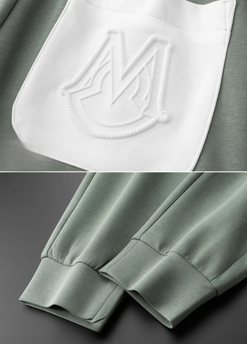 green pocket detail trackpant