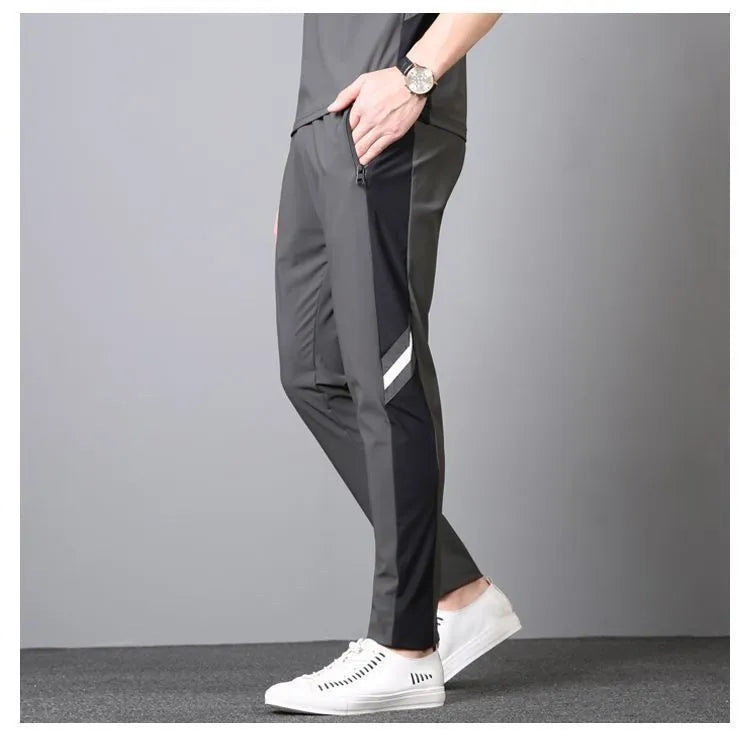 grey zip pocket trackpant