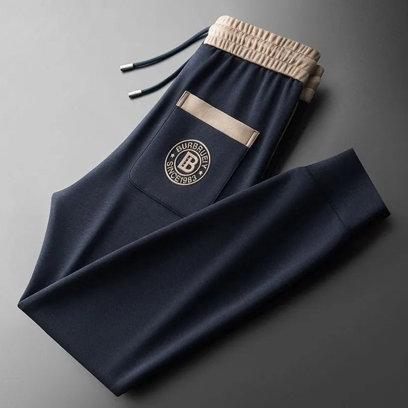 navy badge trackpant