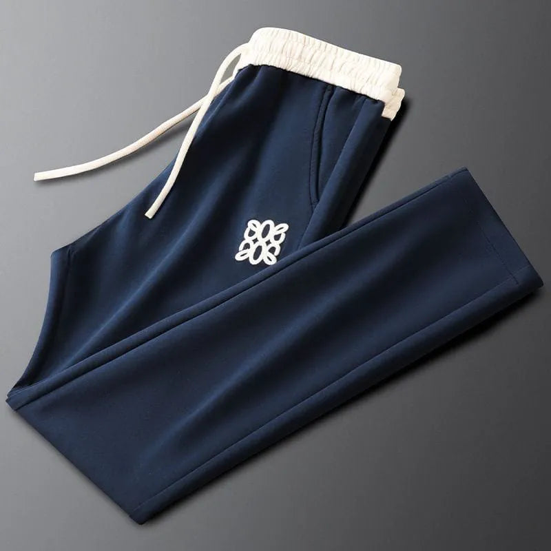 navy logo trackpant