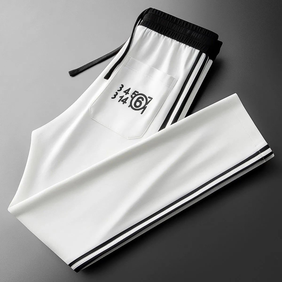 white black stripe trackpant