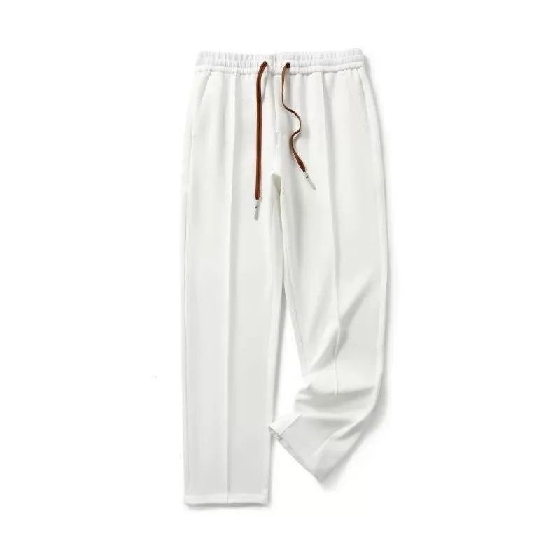 white drawstring trackpant