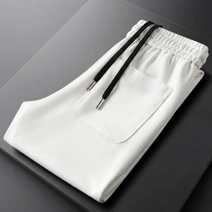 white pocket fold trackpant